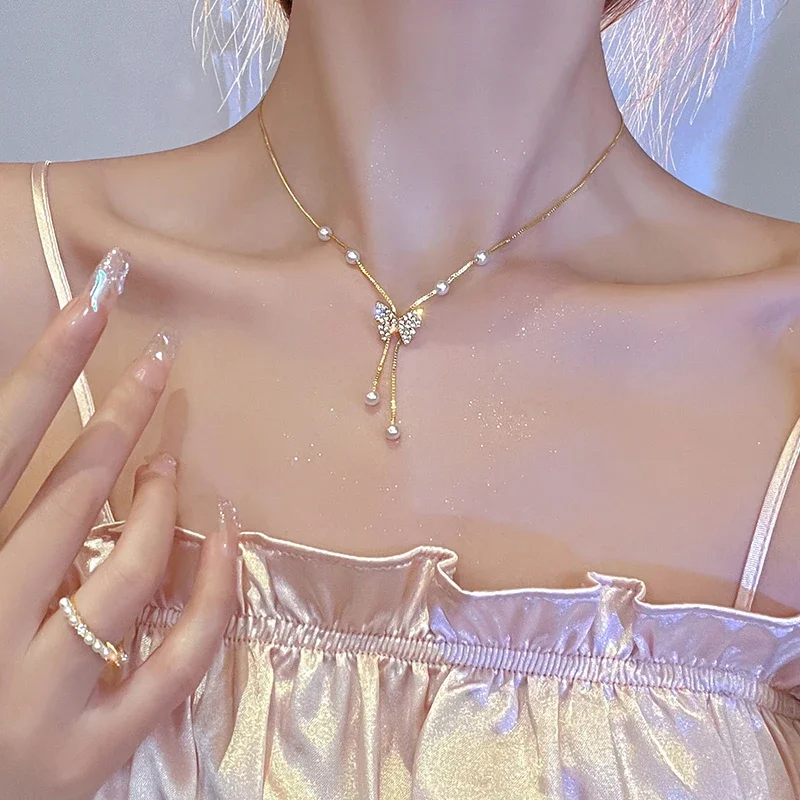 Heart Pendant Necklace Silver Geometric Clavicle Chain Jewellery_voghion.com