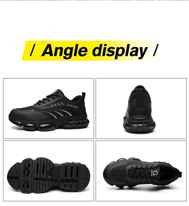 Chaussures de sécurité respirantes, légères et confortables, anti-écrasement et anti-perforation 250122_voghion.com