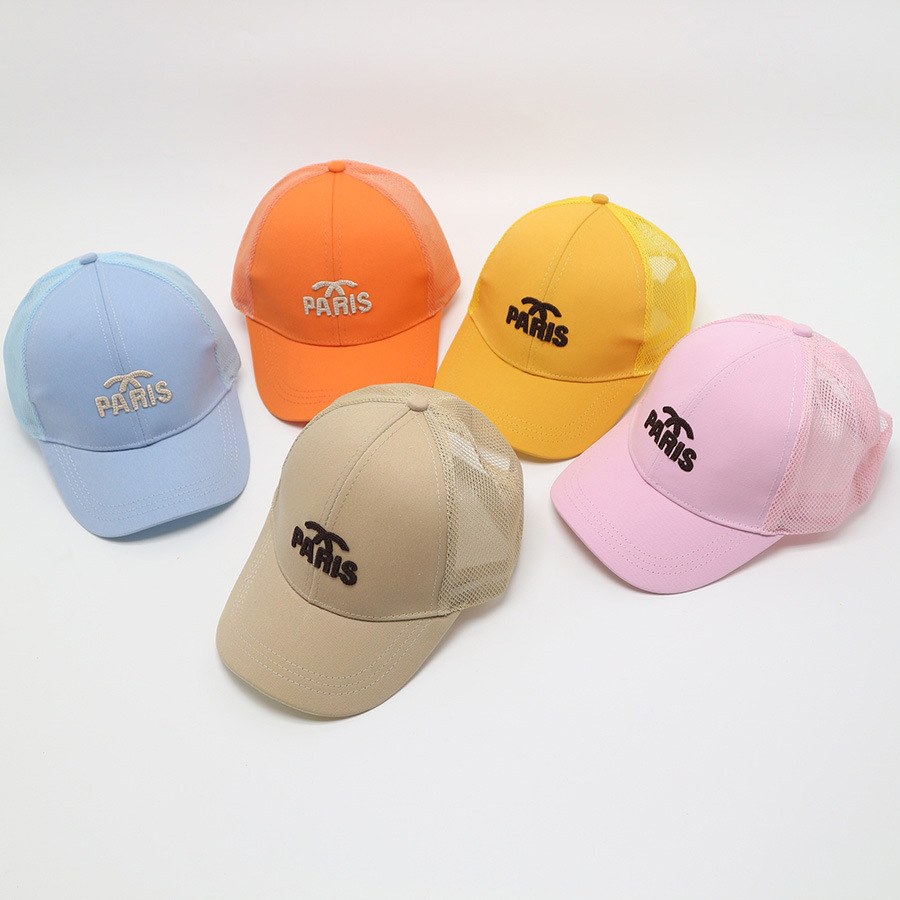 Children's baseball cap mesh cap breathable sun protection summer sunshade boys and girls baby baseball cap kids hat sun hat_voghion.com