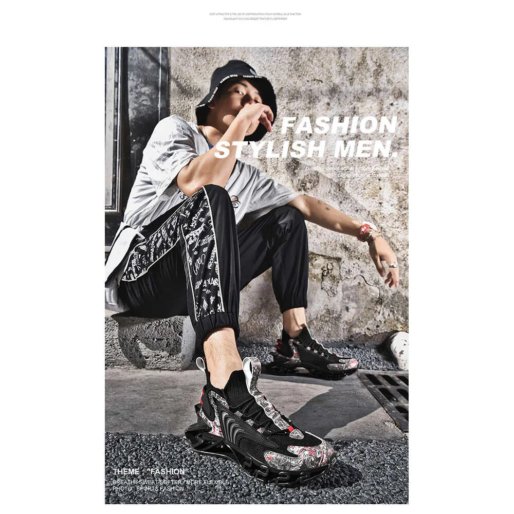 Heren Casual Nieuwe Mode Sport Lente Ademende Shark Blade Schoenen Heren Hoogwaardige Hardloopsneakers Lhshoe_voghion.com