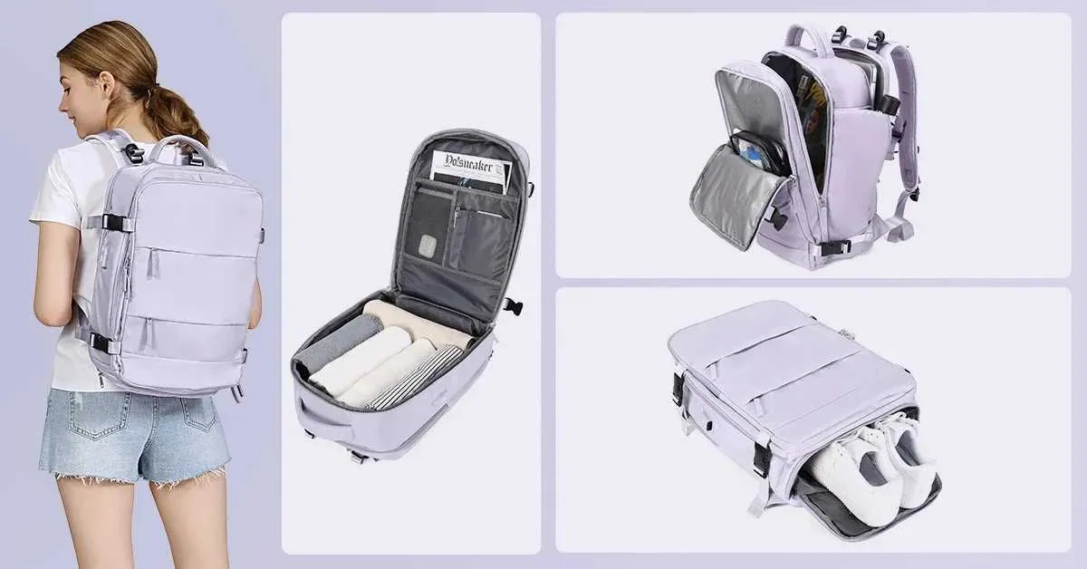 Γυναικεία τσάντα μεταφοράς για φορητό υπολογιστή TSA, έγκριση πτήσης, πανεπιστημιακή τσάντα νοσοκόμας, Σαββατοκύριακο, ημέρα αναψυχής ba241116_voghion.com