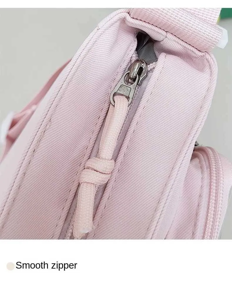 Stile preppy Candy Color Carino Spalla Anime Expo Trasparente Badge Display Messenger Bag Donne Bambola Itabag Crossbody_voghion.com