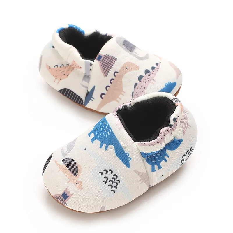 Infant Cartoon Tiere Muster Neugeborenen Socken Littlesprouts Wenig Kleinkind Nicht-slip Krippe Erste Wanderer Winter Baby_voghion.com