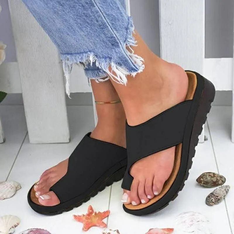 Sandali con plateau da donna comodi in pelle scarpe ortopediche_voghion.com