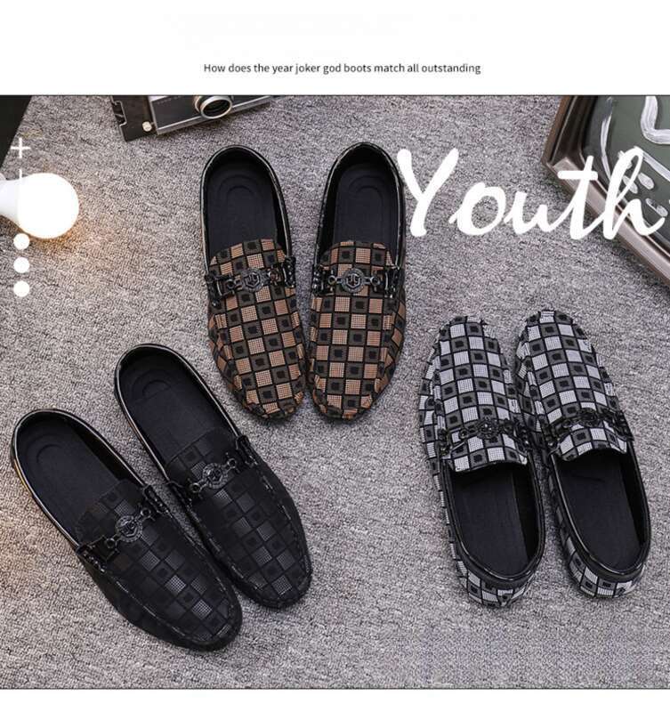 Pantofi de damă Mengke pentru bărbați, de mărime mare, cu talpă groasă, culoare solidă, din piele, model coreean, mocasini de birou_voghion.com