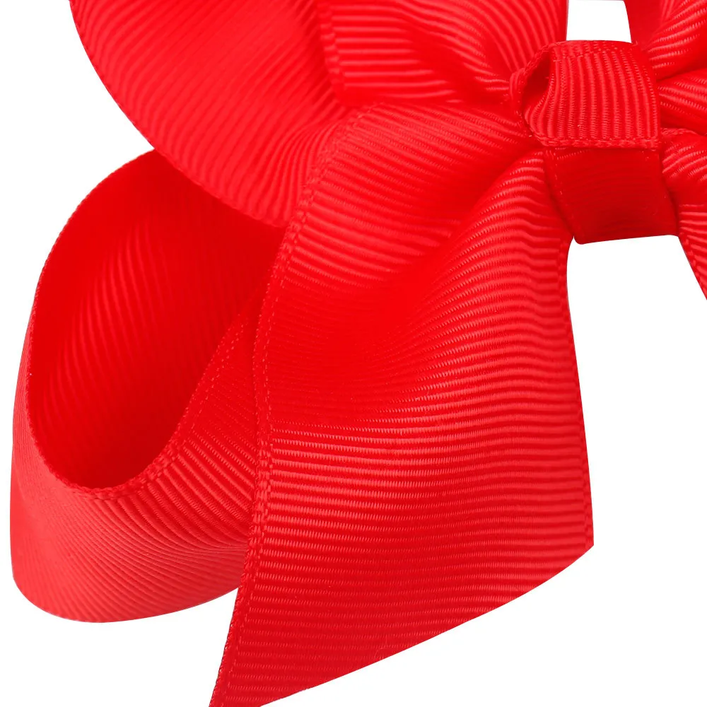 30pcs/lot 4 Inch Solid Bow With Clip Girls Grosgrain Ribbon Hairbows Boutique Handmade Hairpin For Kids Hair Accessories_voghion.com