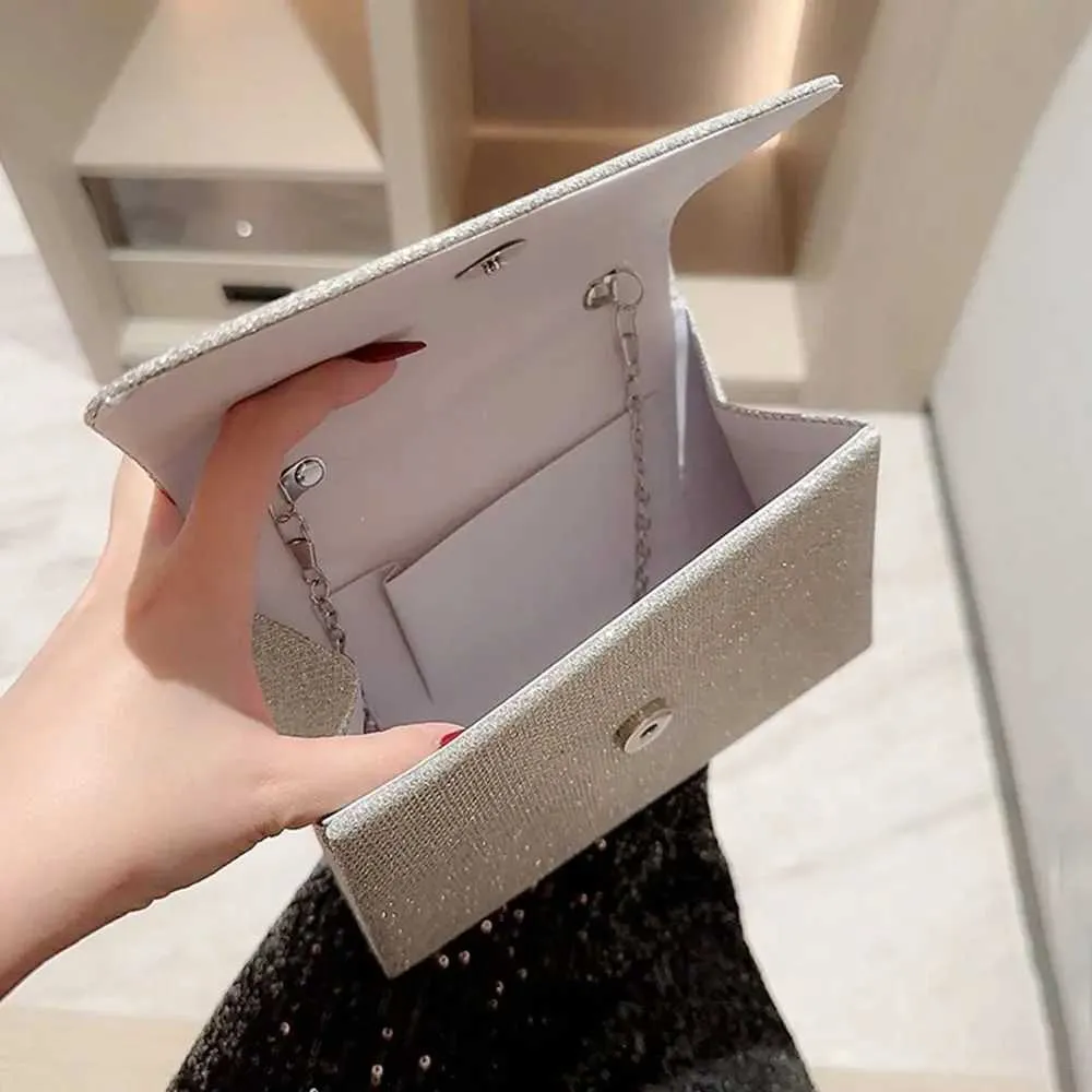 Perlenkette Schultertasche Gold glänzende Seide Abendtasche elegante und modische sphärische Clutch Damenhandtasche Y241019_voghion.com