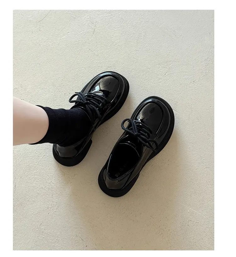 Loafers Neue Mary Jane Ein-pedal Kleine Lederschuhe Einzelne Schuhe_voghion.com