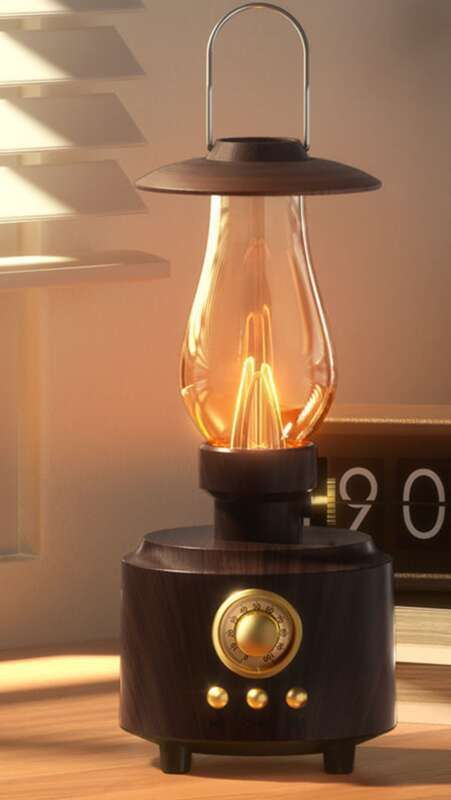 Coal Oil Bluetooth Desktop Outdoor Portable Camping Creative Gift Atmosphere Lamp Speaker_voghion.com