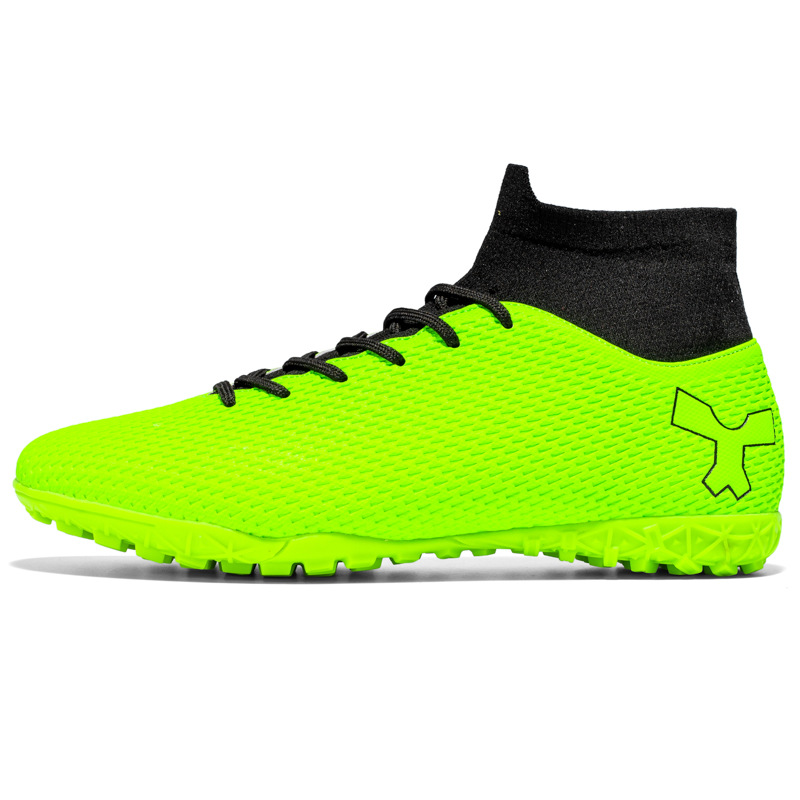 Scarpe da calcio alte in erba sintetica TF AG, in pelle, per uomo, donna, bambino, ragazzo e studente._voghion.com