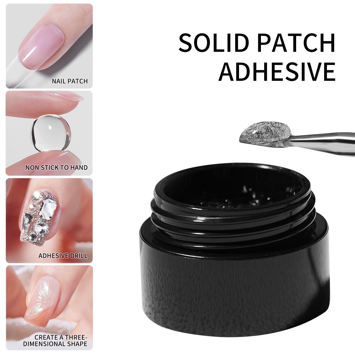 Sets & Kits Solid Patch Glue Nail Piece Adhesive New Phototherapy Canned Nail Patch Gel Does Not Hurt The Nail_voghion.com