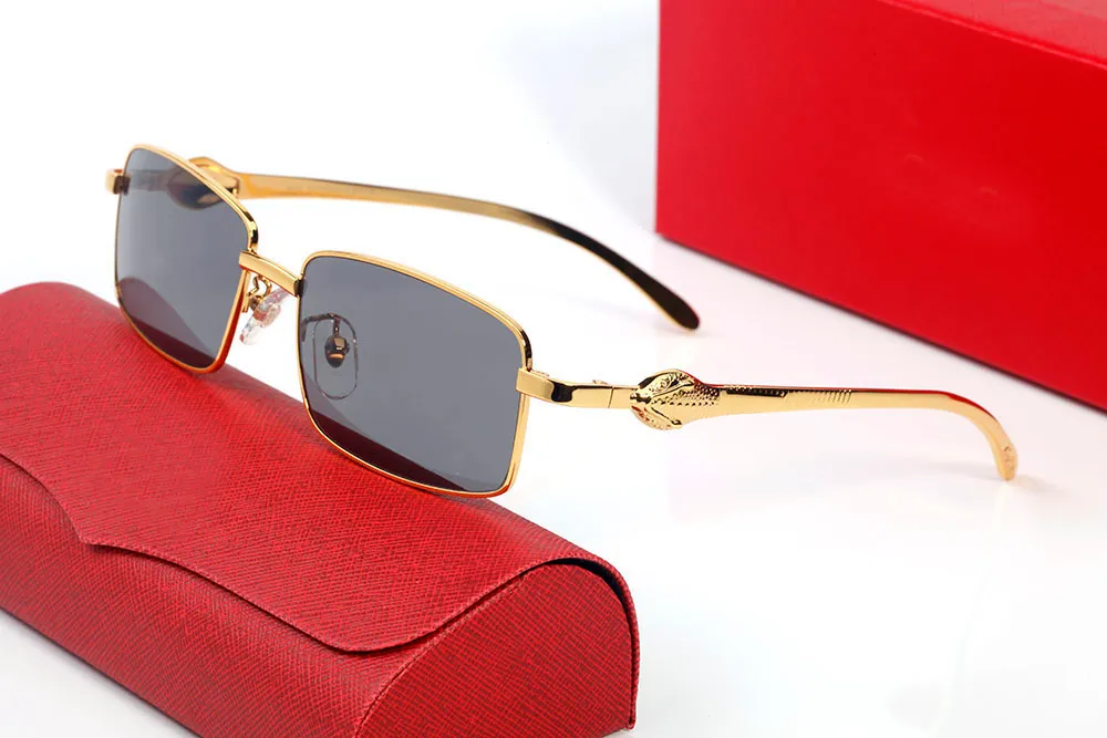 Sunglasses frameless big head leopard print metal men's and women's casual designer prescription fashion glasses with_voghion.com