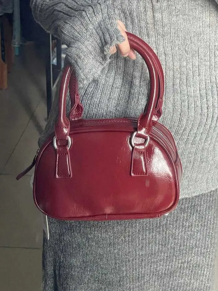 Modieuze dames schoudertas van kunstleer kleine vierkante tas_voghion.com