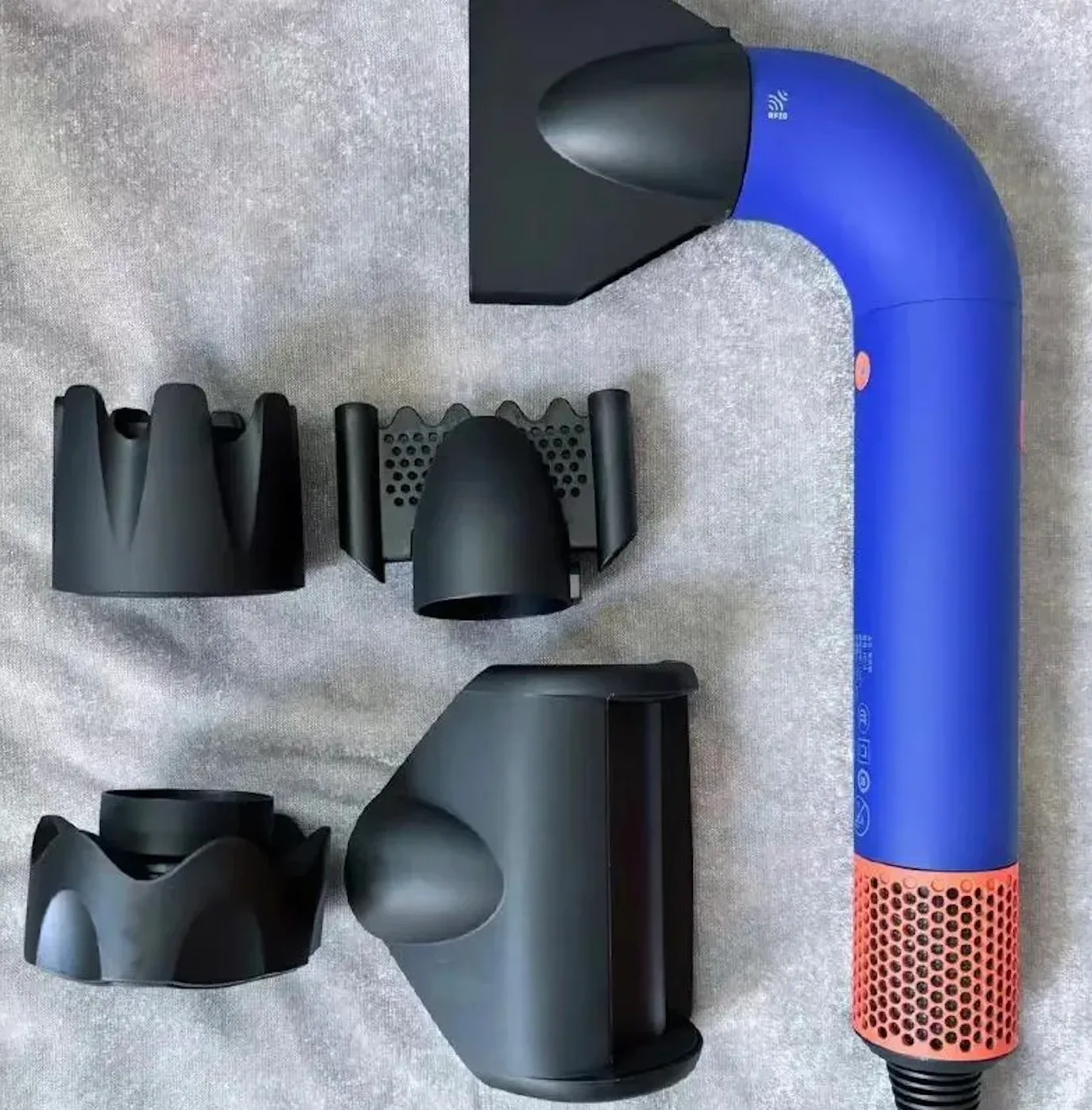 Salon Pro Hair Dryer - Ionic Curved Pipe 2000W Mute EU Tech_voghion.com