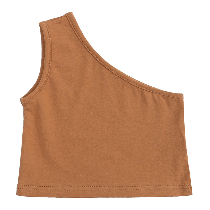 Mamma e bambini nuovi pantaloncini monospalla con bretelle per bambine tinta unita all'ingrosso_voghion.com