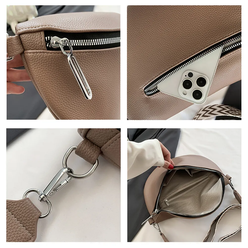 Women Fashion Waist Bag Female Faen Adjustable Shoulder Straps Jacquard Weave For Party Festival Sports Bolso_voghion.com