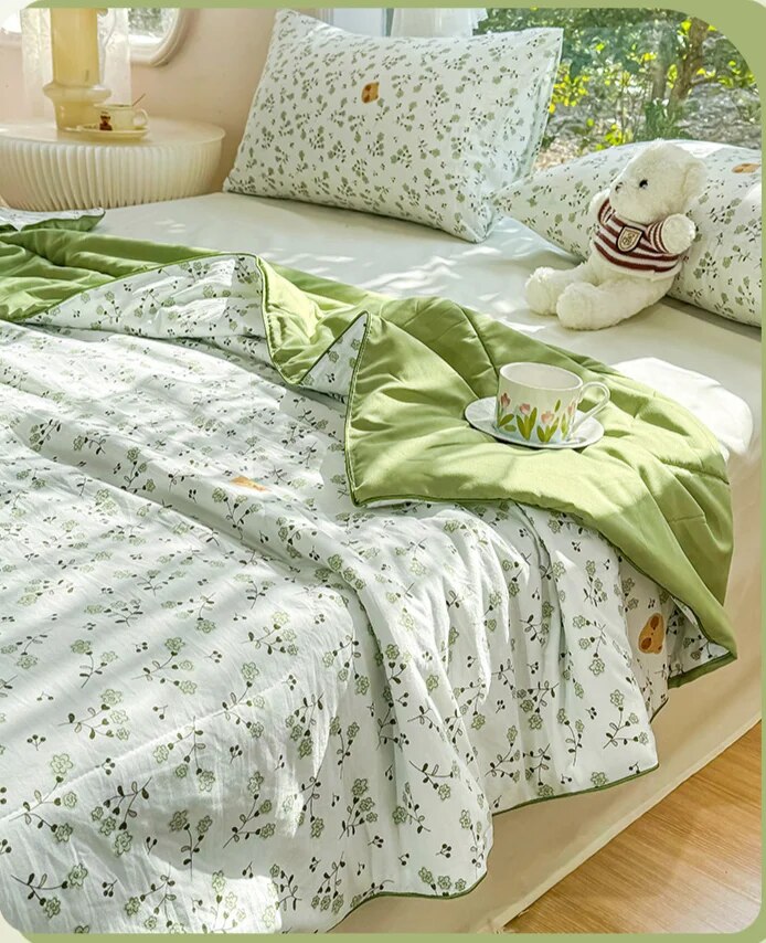 Instagram Wind Cool Class A Maternal and Infant Grade Summer Sheet Two person Air Conditioning Dormitory Cover Gift_voghion.com