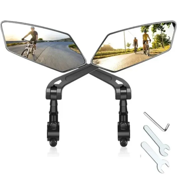 Rearview Mirror For Bicycle - 360° Adjustable, Flexible Up/Down, Left/Right Viewing Angle_voghion.com