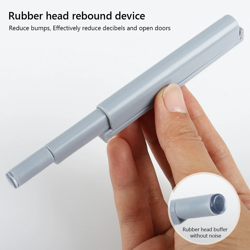 10pcs Gray Cabinet Catches White Damper Buffers For Door Stop Kitchen Cupboard Quiet Drawer Soft Close Furniture Hardware_voghion.com