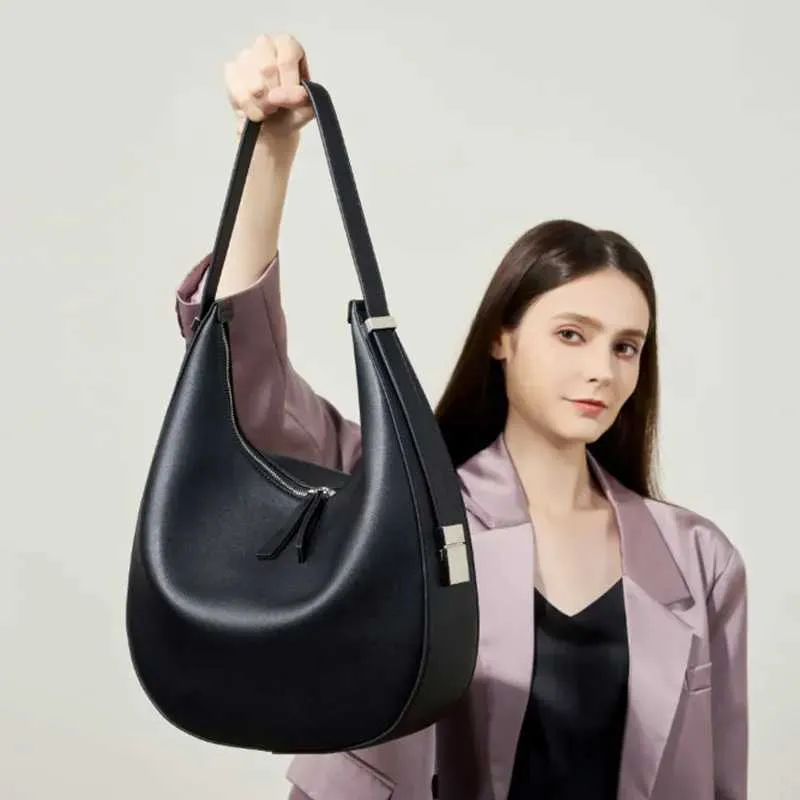 Echtes Leder Damen Große Kapazität Mode Trend Schulter Tasche Hochwertige Rindsleder Weibliche Handtaschen 2782C241115_voghion.com