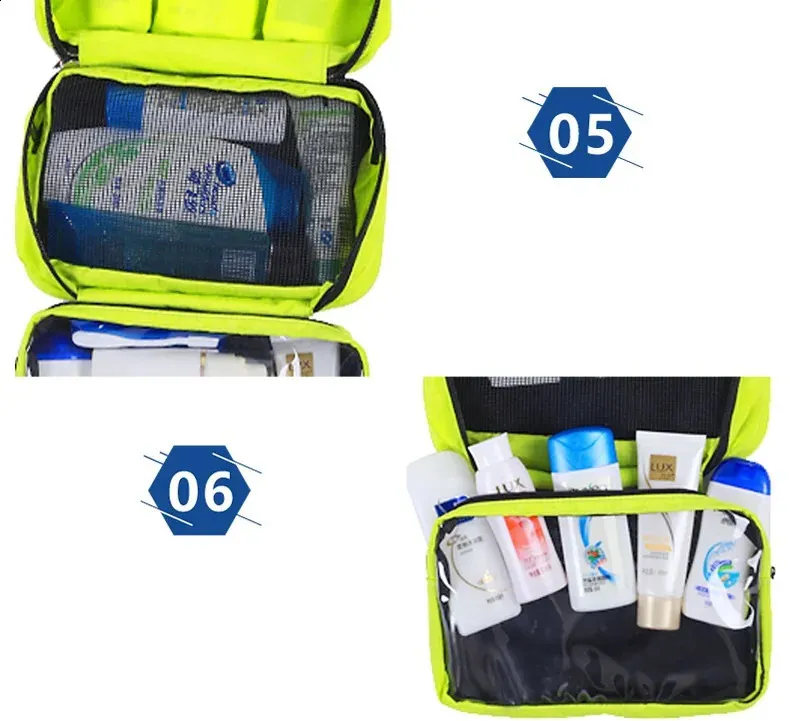 Trousse de maquillage imperméable pour homme et femme, trousse de voyage pour organiser les produits de beauté et les produits de toilette_voghion.com