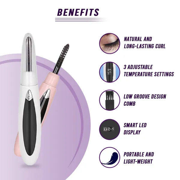 Electric Eyelash Curler Makeup Tools Accessories_voghion.com