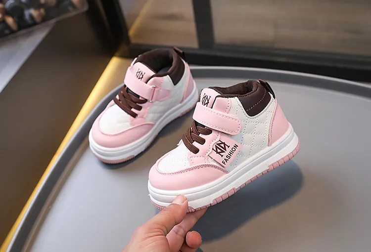 Toddler Boy Basketball Girl Sport Non-slip Footwears Autumn Student Kidsnest New Outdoor Shoes Sizes US5c-US1y_voghion.com