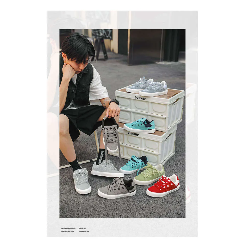 2025 Spring New Bread for Men, Versatile, Niche, Couple Canvas Skateboarding Shoes X100-1_voghion.com