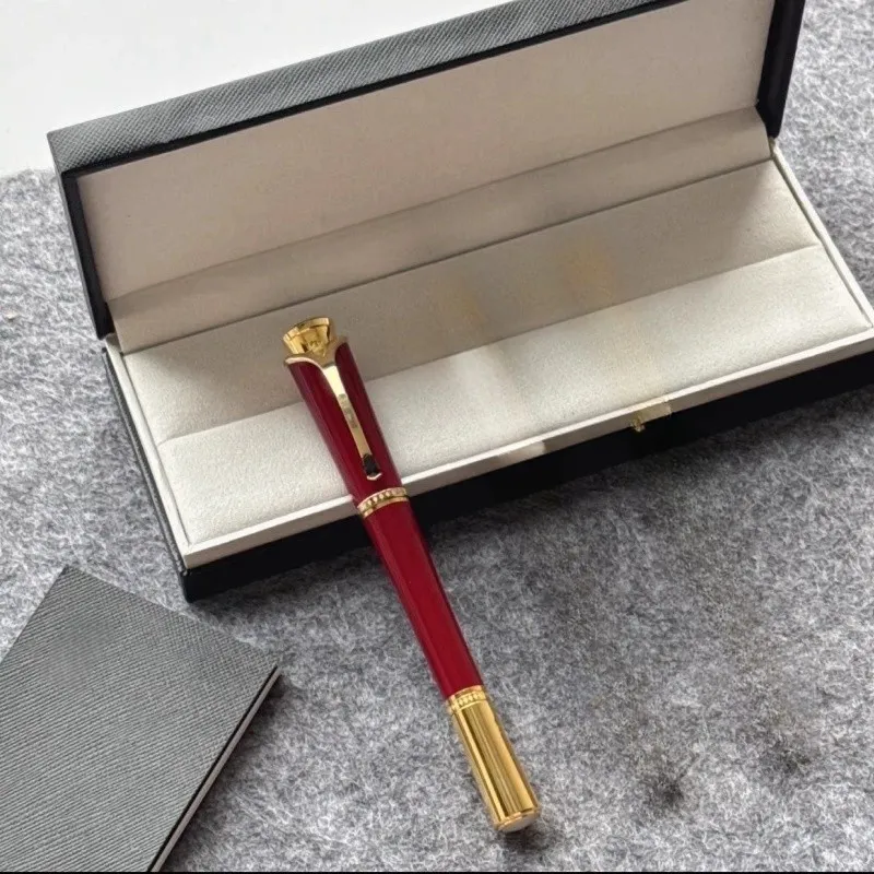 Bolígrafo/pluma estilográfica Monte de resina negra y cristal con forma de estrella, de lujo, para oficina, regalo, BN029_voghion.com