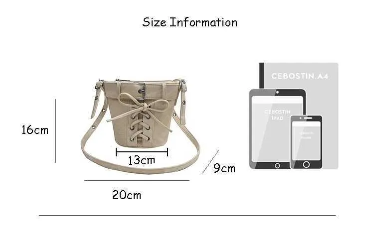 Designer Pu Eimer Taschen für Frauen Solide Weiche Große Kapazität Pendler Umhängetasche Weibliche Vielseitige Schleifen Messenger_voghion.com