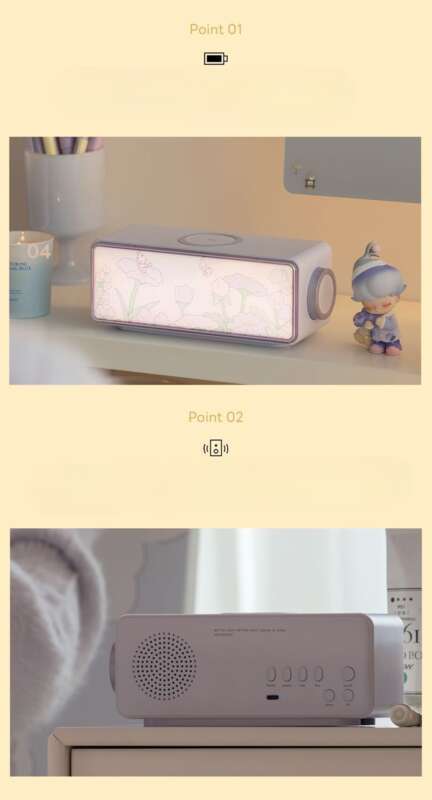 【 Colecția 1706 People 】 Boxă Bluetooth Shou Xing Hua Jing, lumină de atmosferă pentru dormitor, cu încărcare wireless, trei inci_voghion.com