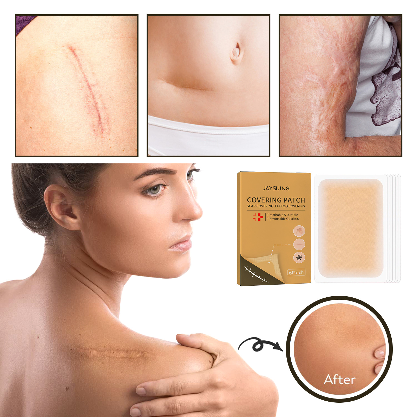 Jayswing tattoo scar concealer invisible waterproof skin color mask sticker_voghion.com