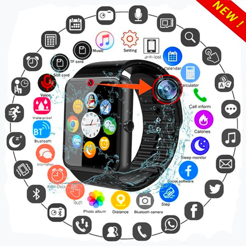 Newest Bluetooth GT08 Smart Watch for Android IPhone Xiaomi Huawei Smartphone