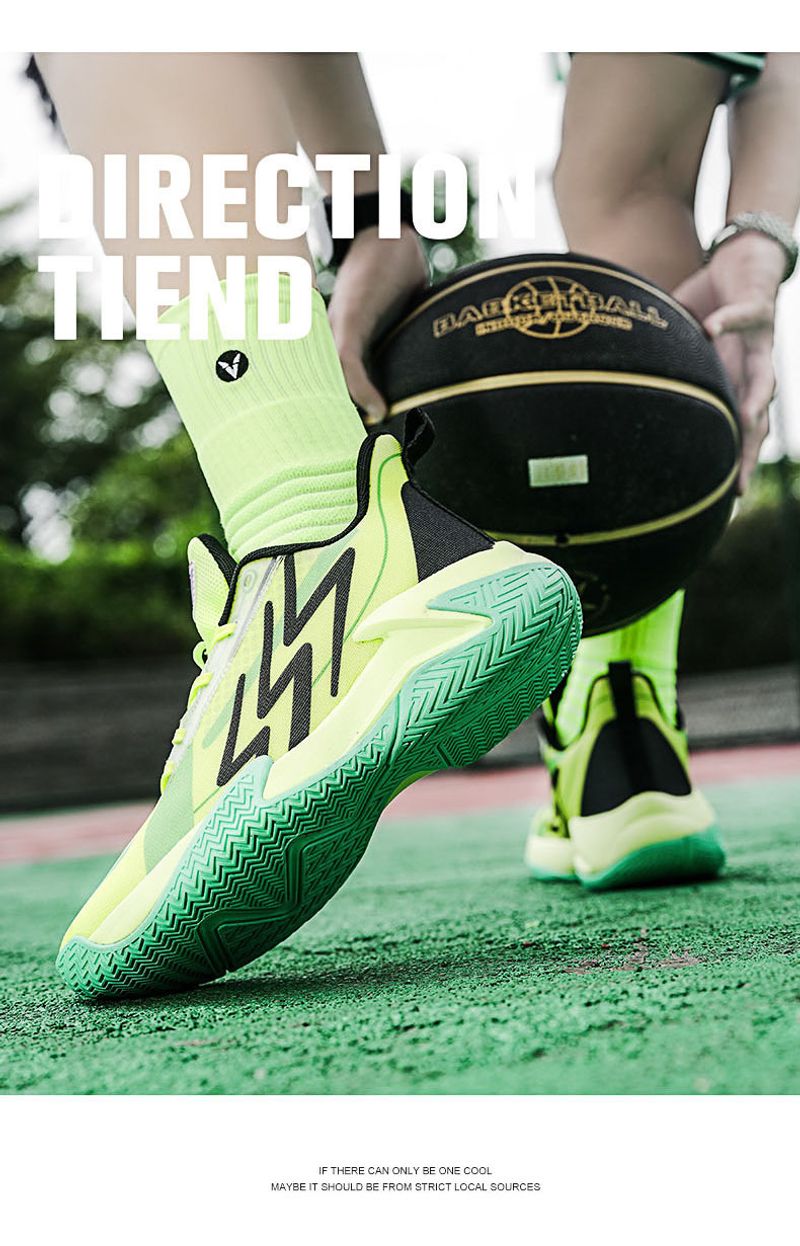 Hochwertige praktische stoßdämpfende Basketballschuhe, Männer Frauen, modische Outdoor-Anti-Rutsch und verschleißfest_voghion.com