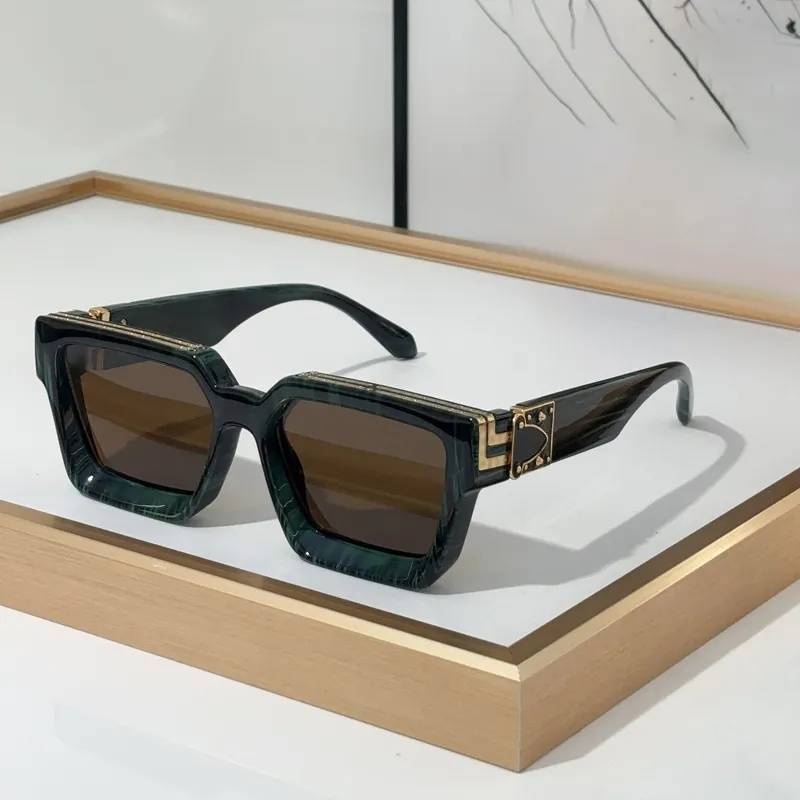 Millonario gafas de sol gafas de sol mujeres M96006WN Hardware pulido artesanía moda brillante oro anti-ultravioleta placa retro_voghion.com