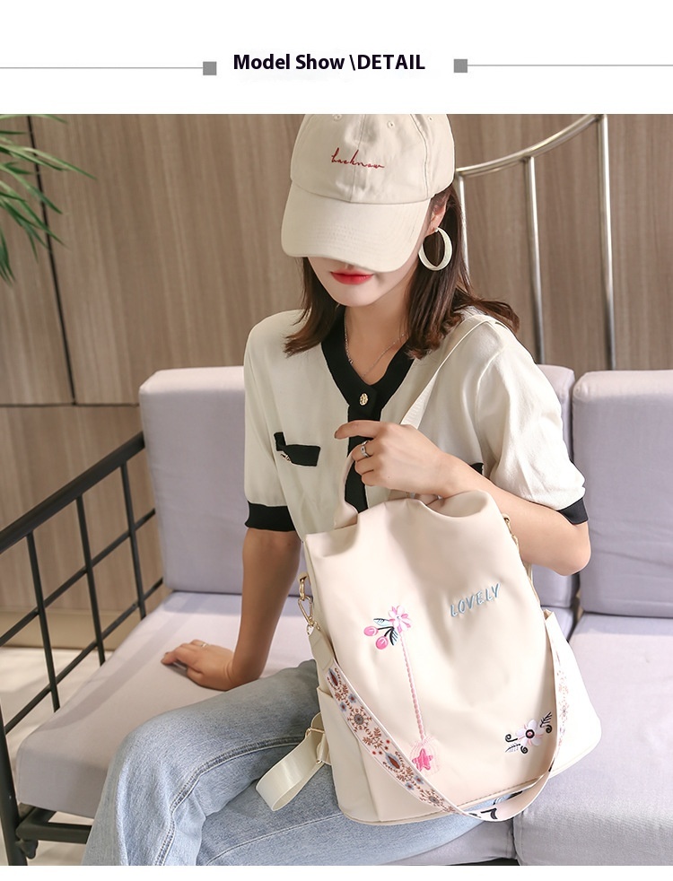 2024 New Oxford Cloth Small Backpack For Women Korean Version Anti-theft Lightweight Single Shoulder Dual-purpose Student Backpack_voghion.com