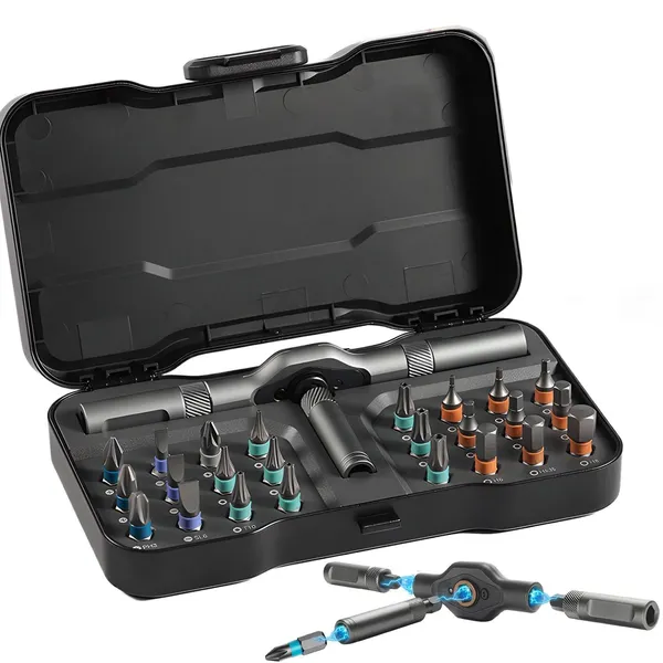 45-in-1 Multitool Screwdriver Set With Ratchet Mechanism For Repairs_voghion.com