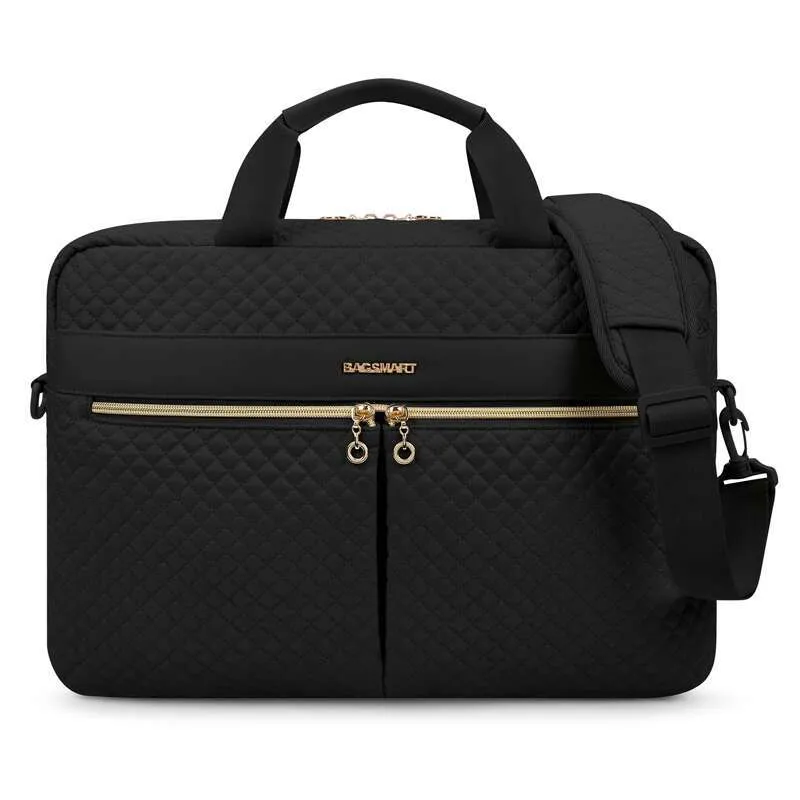 Servietă pentru laptop BAGSMART de 17,3/15,6 inch pentru femei, geantă de mână pentru computer, geantă de birou, călătorii, afaceri_voghion.com