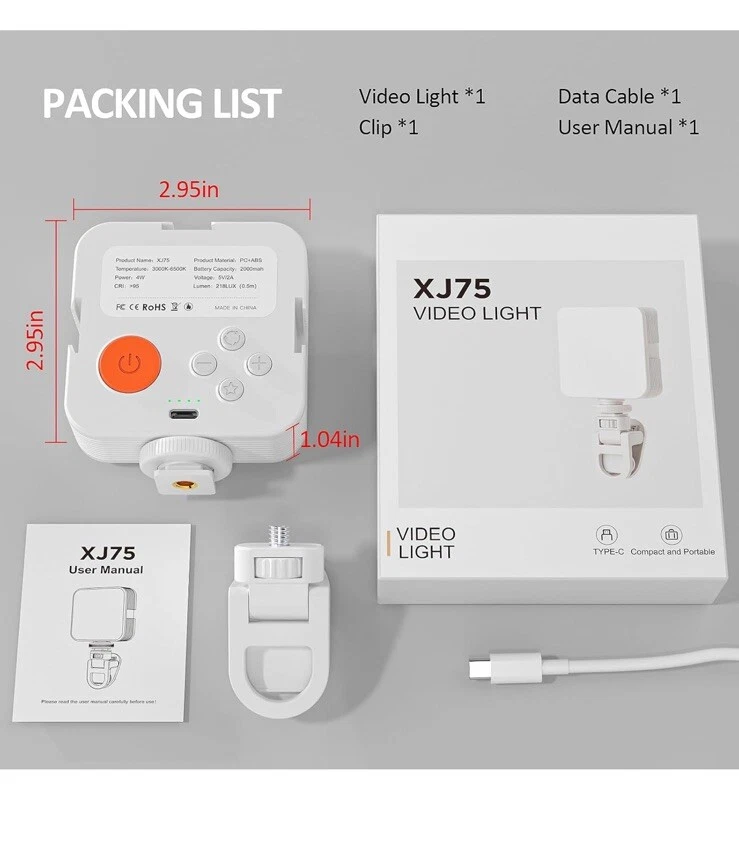 Mobile Magnetic For LED Laptop Light Selfie Broadcast Camera Live Portable_voghion.com