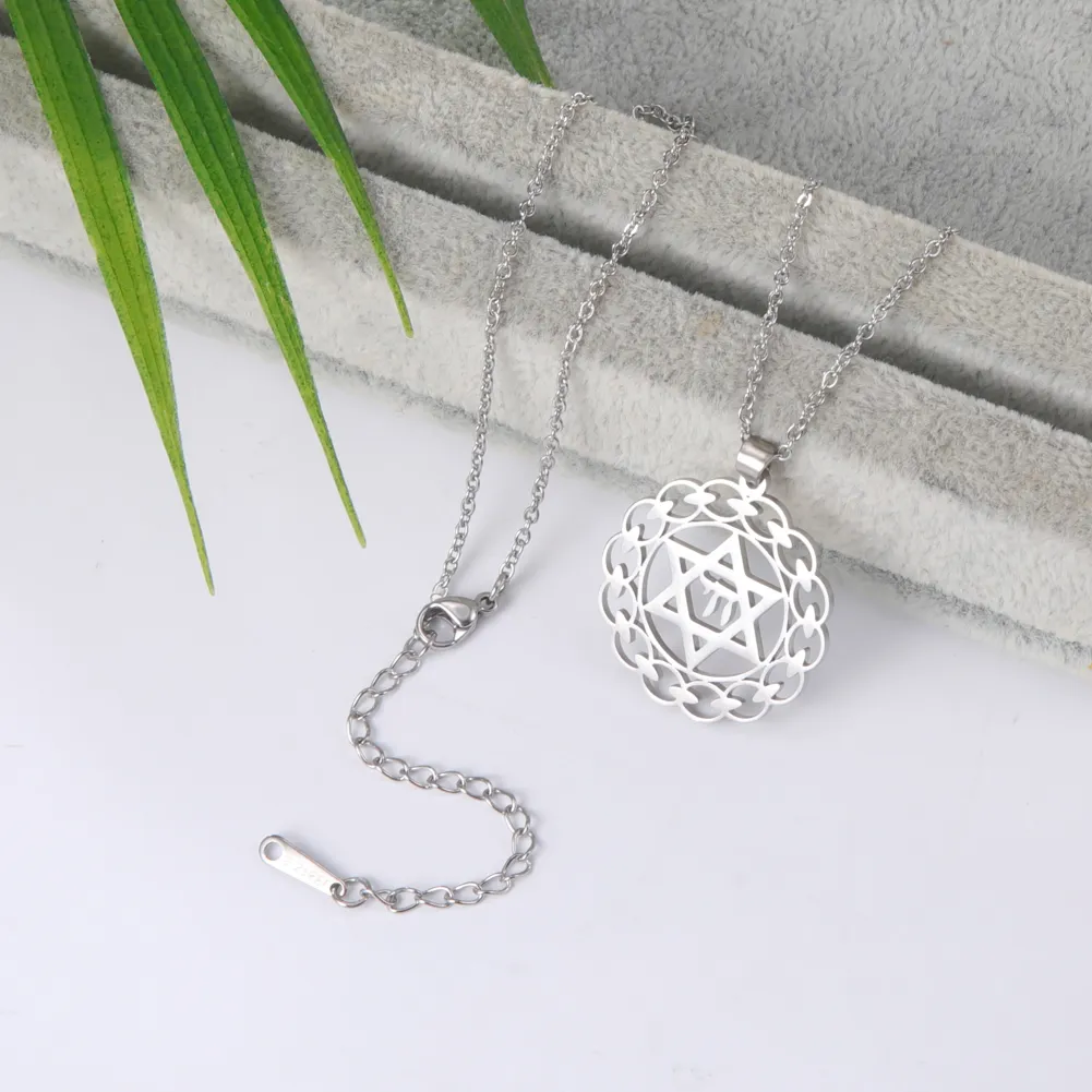Pedat Necklaces Stailess Steel Petagram Me's Necklace Star Of David Wome Jewelry Weddig Gift For Mom Vitage_voghion.com