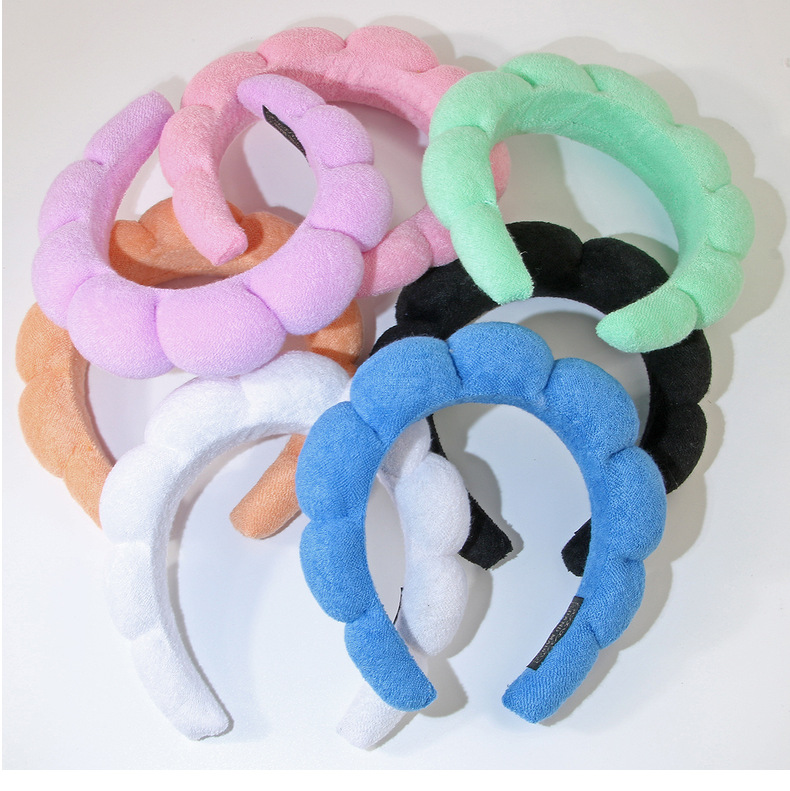 Guanyang cross-border hit 10-piece set face wash headband cloud headband female simple women's hair band hair grabbing set hair_voghion.com