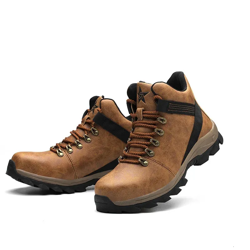 Sicherheitsschuhe mit Stahlkappe, wasserdicht, für Herren, Anti-Smashing-Arbeitsstiefel, 250402_voghion.com