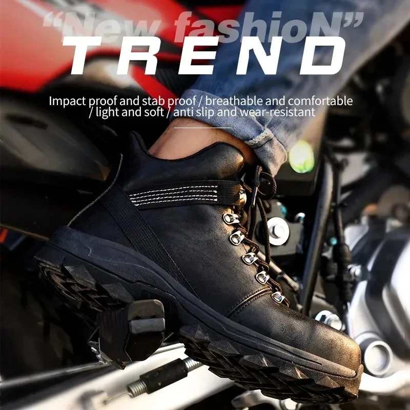 Sicherheitsschuhe mit Stahlkappe, wasserdicht, für Herren, Anti-Smashing-Arbeitsstiefel, 250402_voghion.com