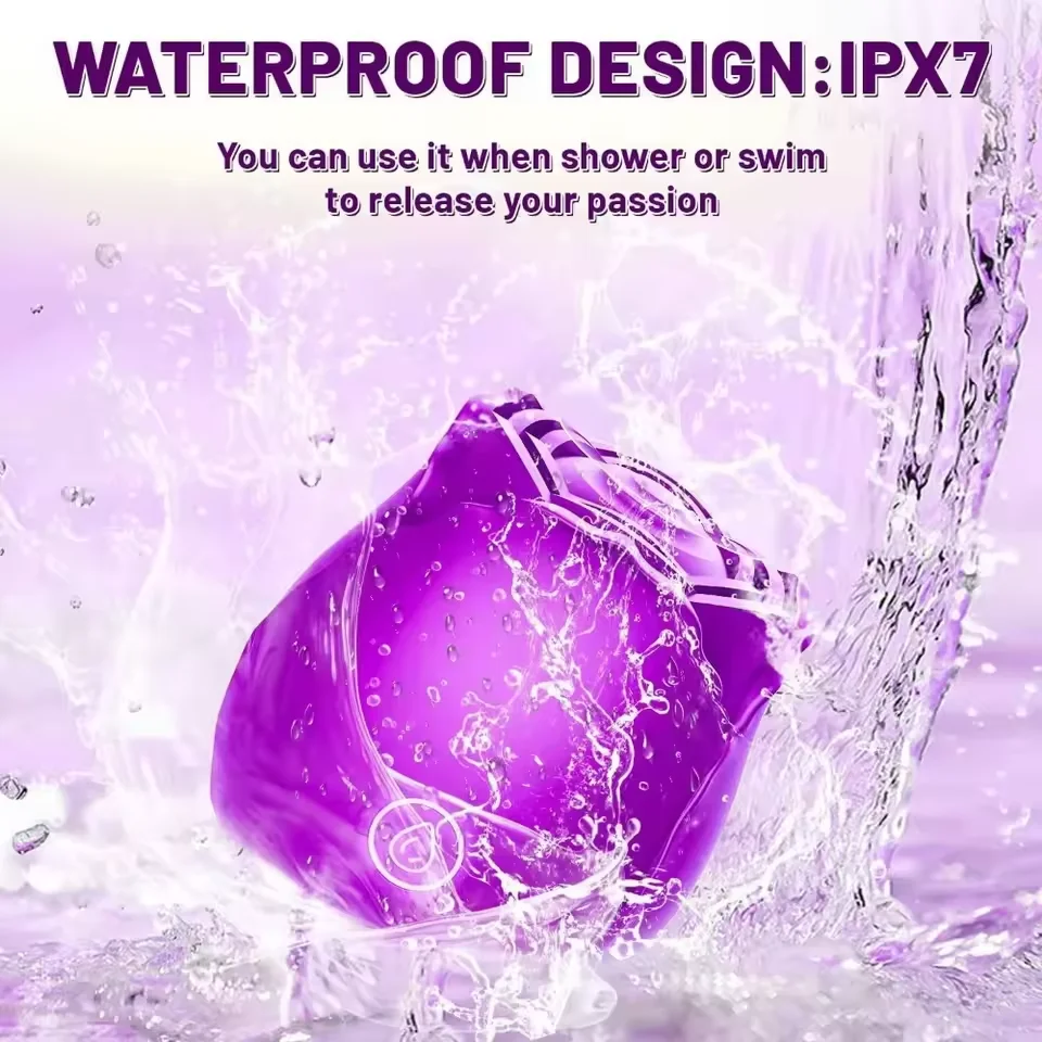 Powerful Rose Sucking Vibrator For Women Clitoris Stimulation_voghion.com