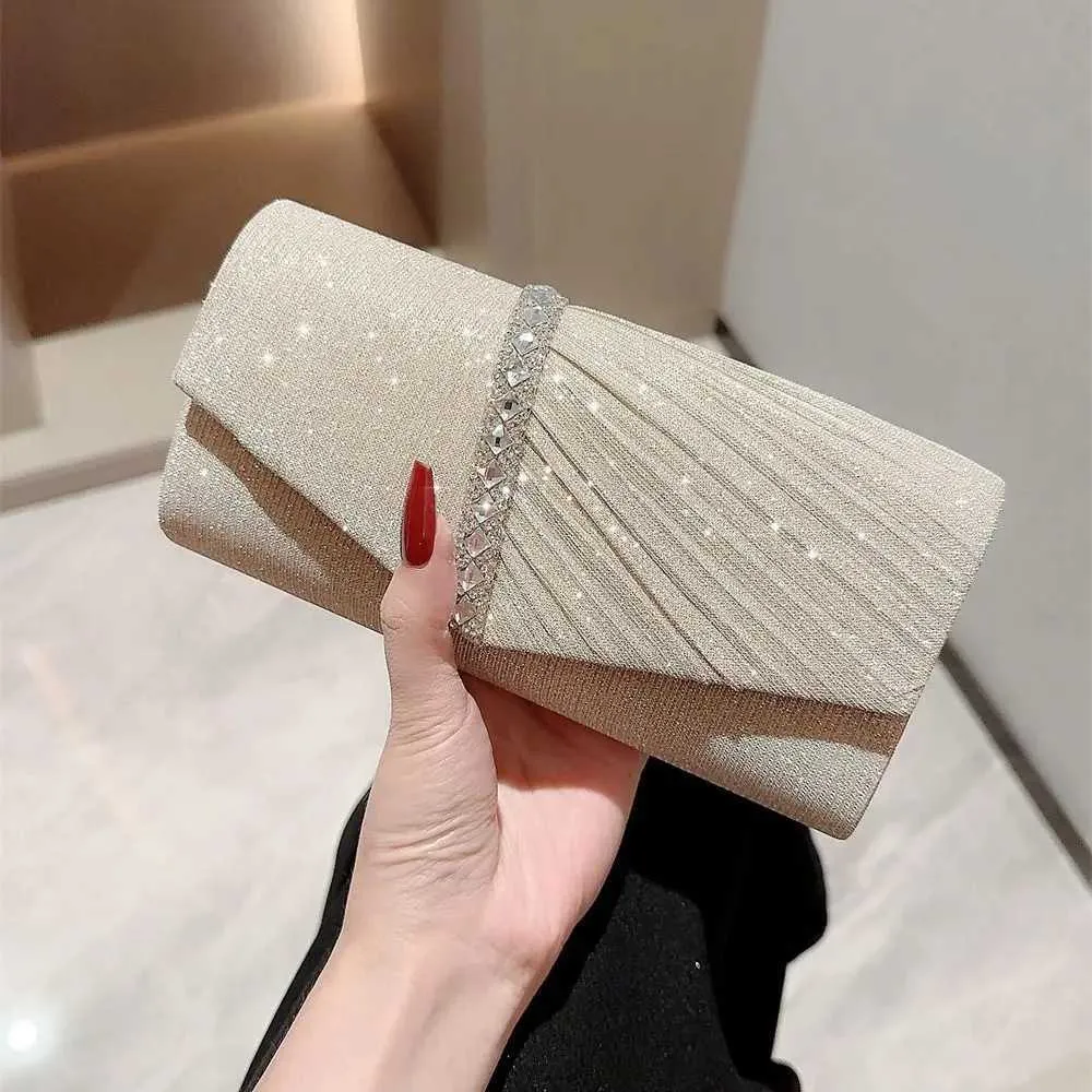 Pochette à paillettes pour femme, sac à main de soirée, de banquet, de soirée, de mariage, portefeuille Y241019_voghion.com