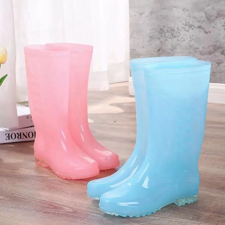 Women's Mid Calf Rain Boots Outdoor Work Rubber Booties Short Waterproof Garden Women Anti-slip Water Shoes_voghion.com