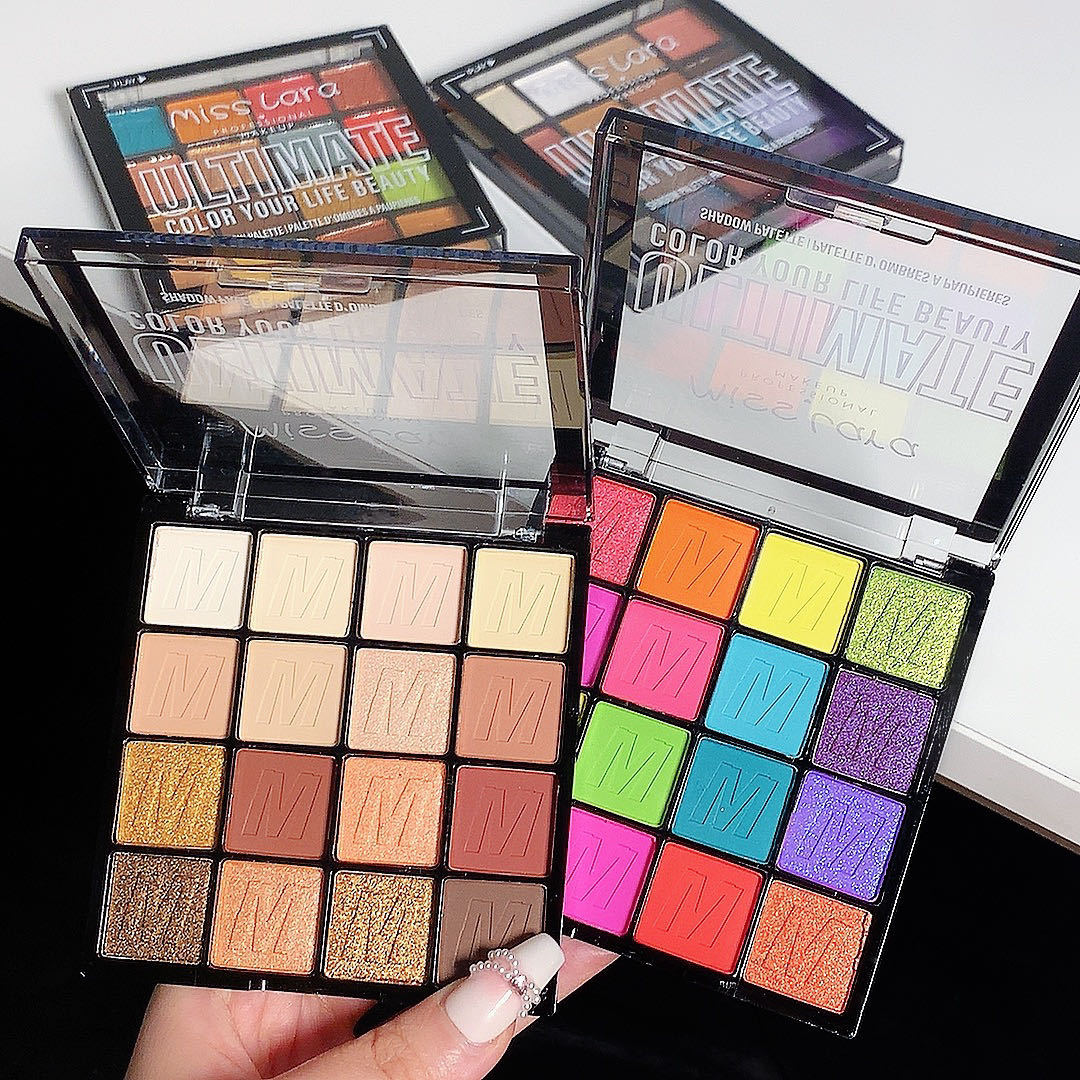 16 Colour Eyeshadow Palette Matte Pearl Glitter Waterproof Makeup_voghion.com