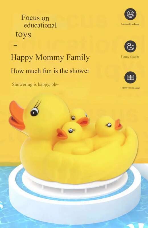 Anatre colorate e carine: giocattoli gialli per bambini, pizzica, chiama piccole anatre, fai il bagno, gioca con i bambini in acqua, nuota, anatra_voghion.com