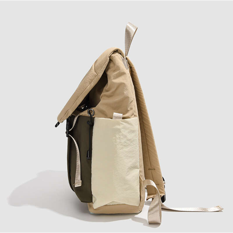 Leichter Outdoor-Reiserucksack mit großer Kapazität, wasserdicht, in Kontrastfarbe, für Pendler und Studenten,_voghion.com