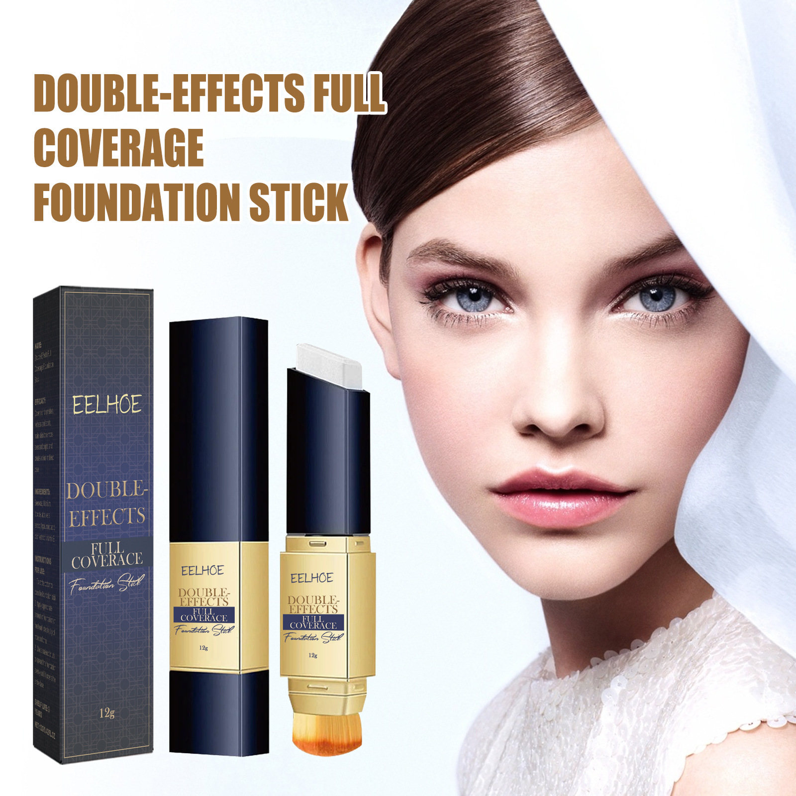 EELHOE controllo dell'umidità dell'olio, leggero, sottile, senza trucco, illuminante per la pelle, polvere fine e non appiccicosa, fondotinta correttore_voghion.com